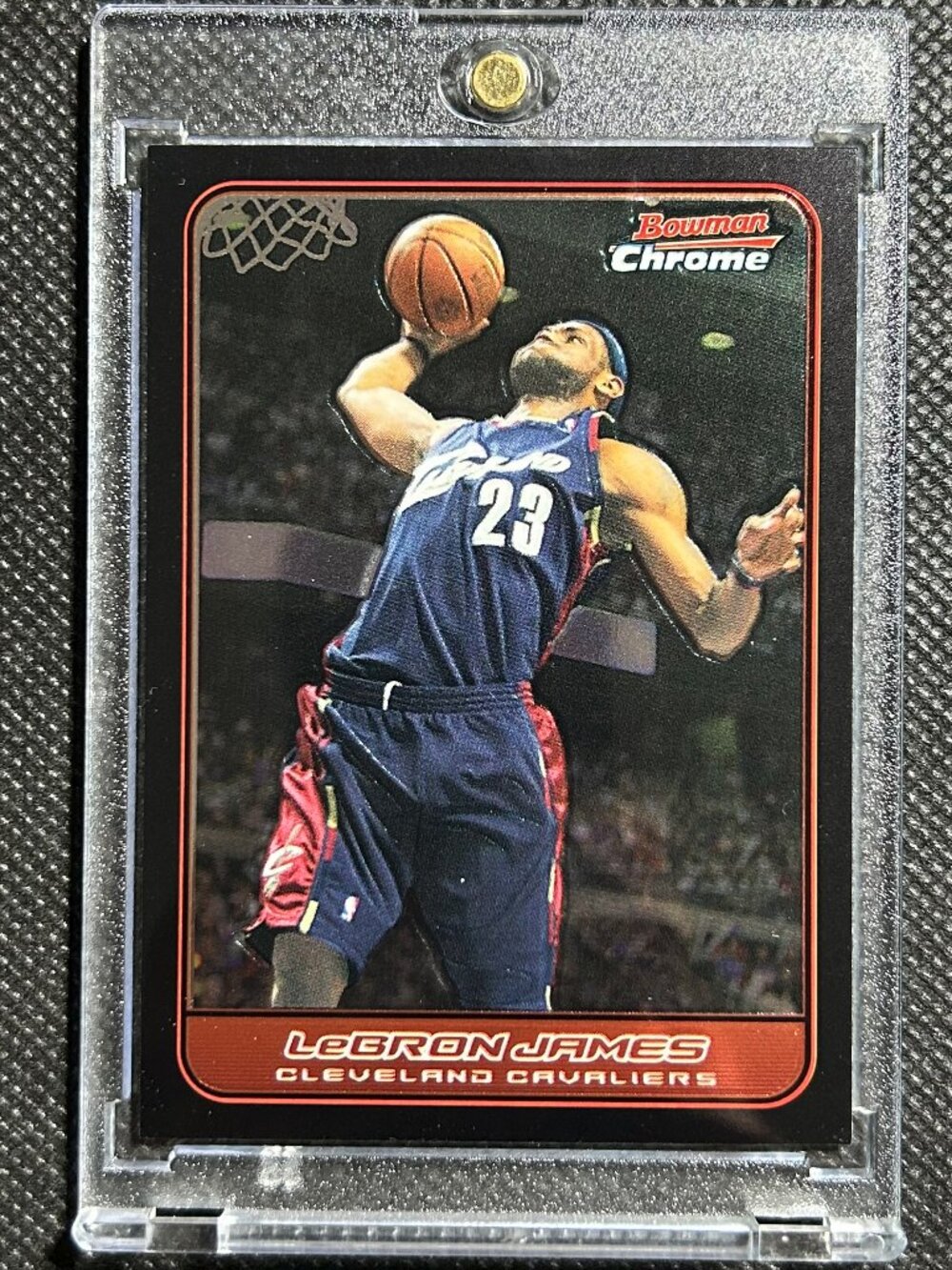 2006-07 Bowman Chrome #22 LeBron James Cleveland Cavaliers LA LAKERS